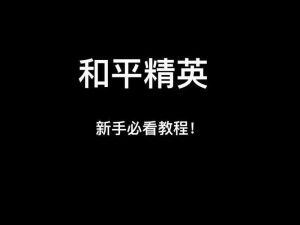 和平精英高手攻略秘籍：实战技巧进阶指南