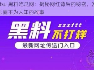 998su 黑料吃瓜网：揭秘网红背后的秘密，发现娱乐圈不为人知的故事