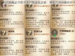 哈利波特魔法觉醒冰凌印戳获取攻略：解锁冰凌印戳的秘诀