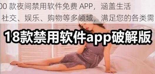 100 款夜间禁用软件免费 APP，涵盖生活、社交、娱乐、购物等多领域，满足您的各类需求