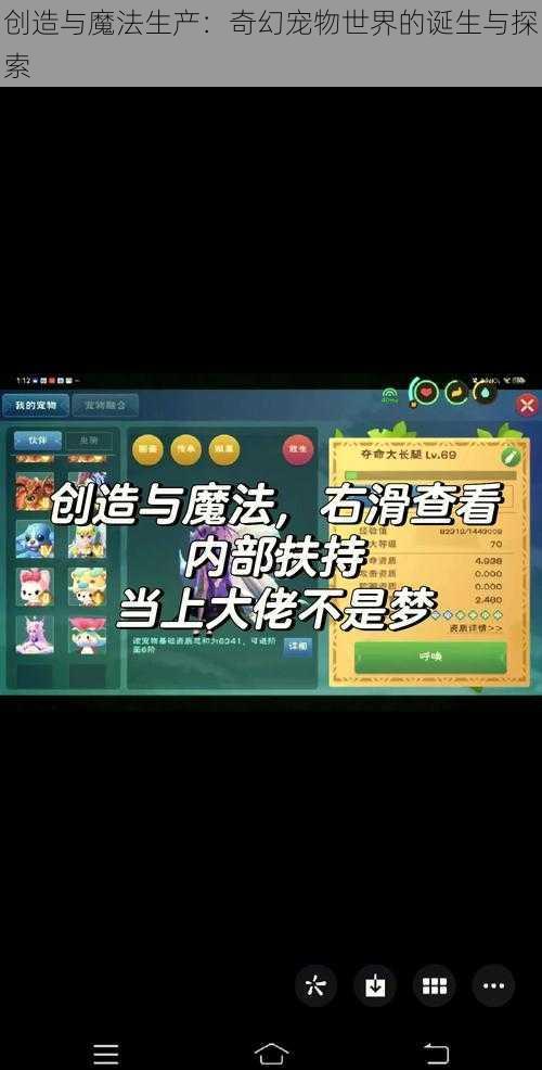 创造与魔法生产：奇幻宠物世界的诞生与探索