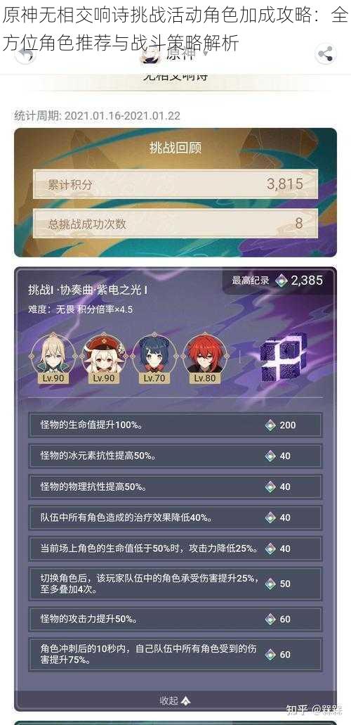 原神无相交响诗挑战活动角色加成攻略：全方位角色推荐与战斗策略解析
