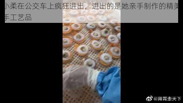 小柔在公交车上疯狂进出，进出的是她亲手制作的精美手工艺品