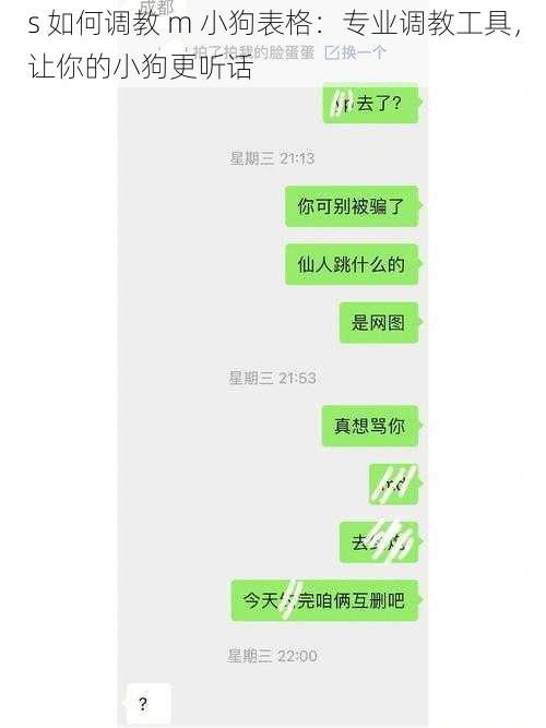 s 如何调教 m 小狗表格：专业调教工具，让你的小狗更听话